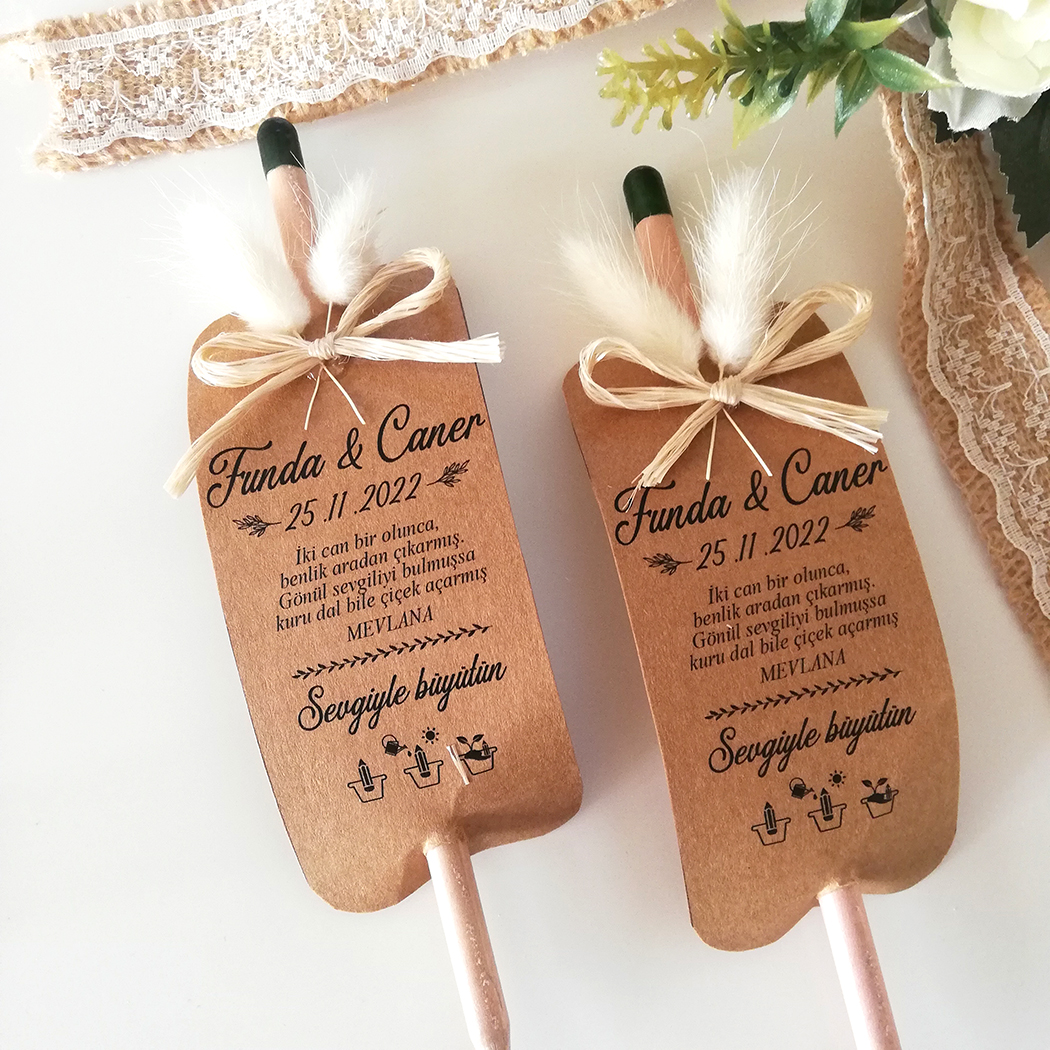 NİŞAN SÖZ DOĞUM GÜNÜ KINA GECESİ YENİ DOĞAN NİKAH BEBEK DÜĞÜN HEDİYE TOHUMLU KALEM