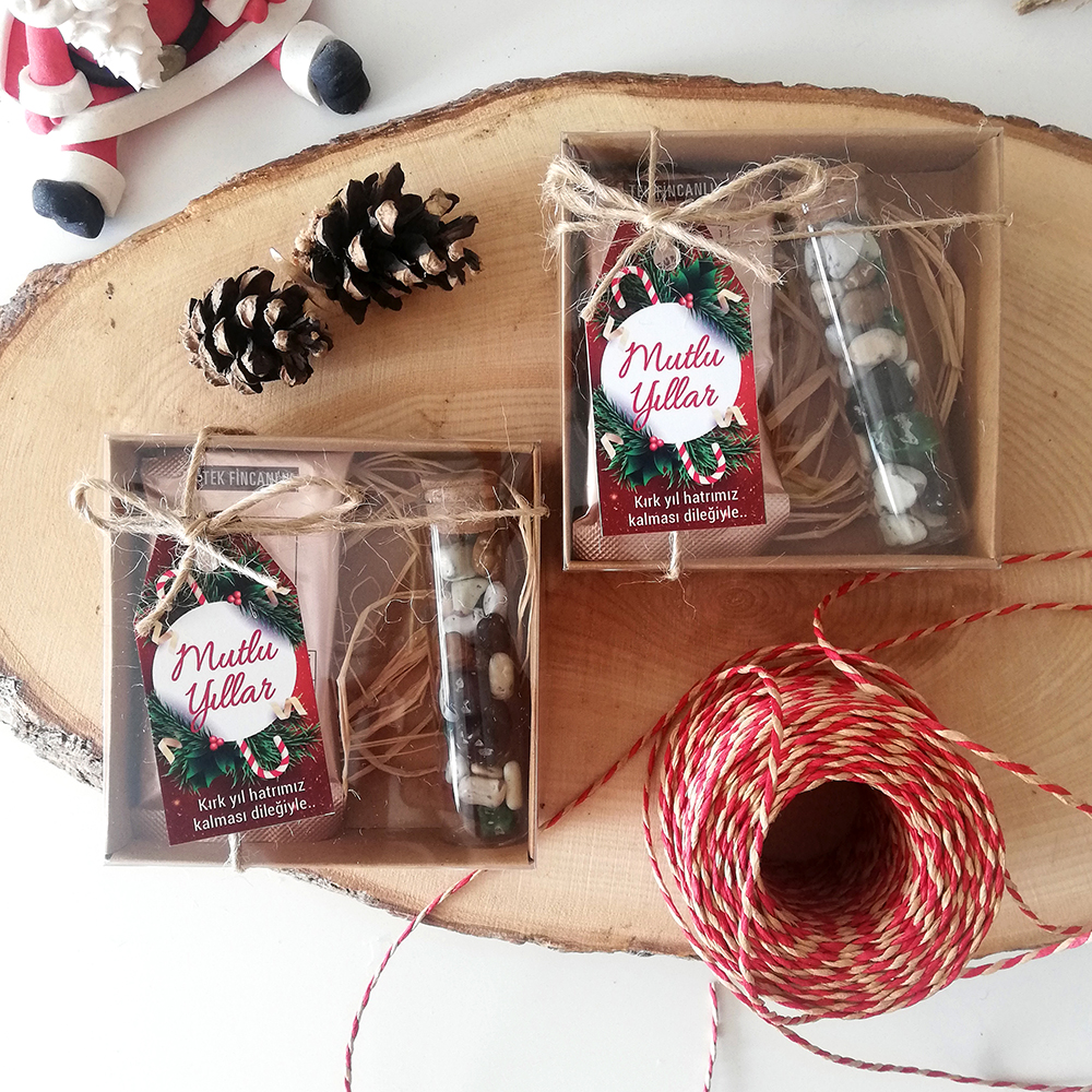 YENİ YIL HEDİYESİ CHRISTMAS GIFT YILBAŞI HEDİYE PROMOSYON BARDAK ÇİKOLATA KAHVE SÜS ÇAM AĞACI TOHUMLU KALEM