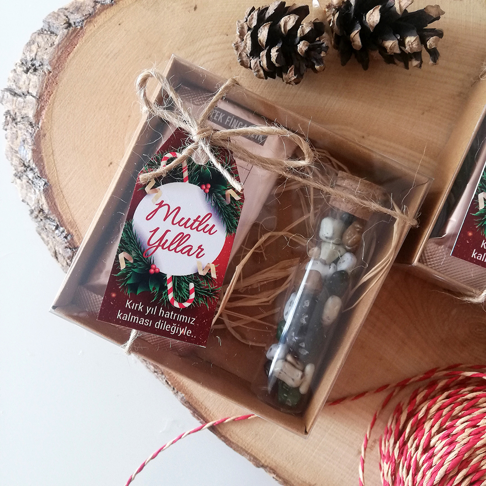 YENİ YIL HEDİYESİ CHRISTMAS GIFT YILBAŞI HEDİYE PROMOSYON BARDAK ÇİKOLATA KAHVE SÜS ÇAM AĞACI TOHUMLU KALEM