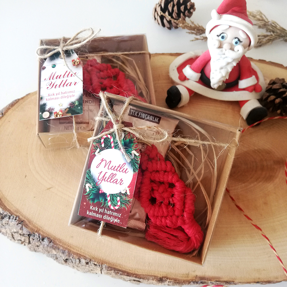 YENİ YIL HEDİYESİ CHRISTMAS GIFT YILBAŞI HEDİYE PROMOSYON BARDAK ÇİKOLATA KAHVE SÜS ÇAM AĞACI TOHUMLU KALEM